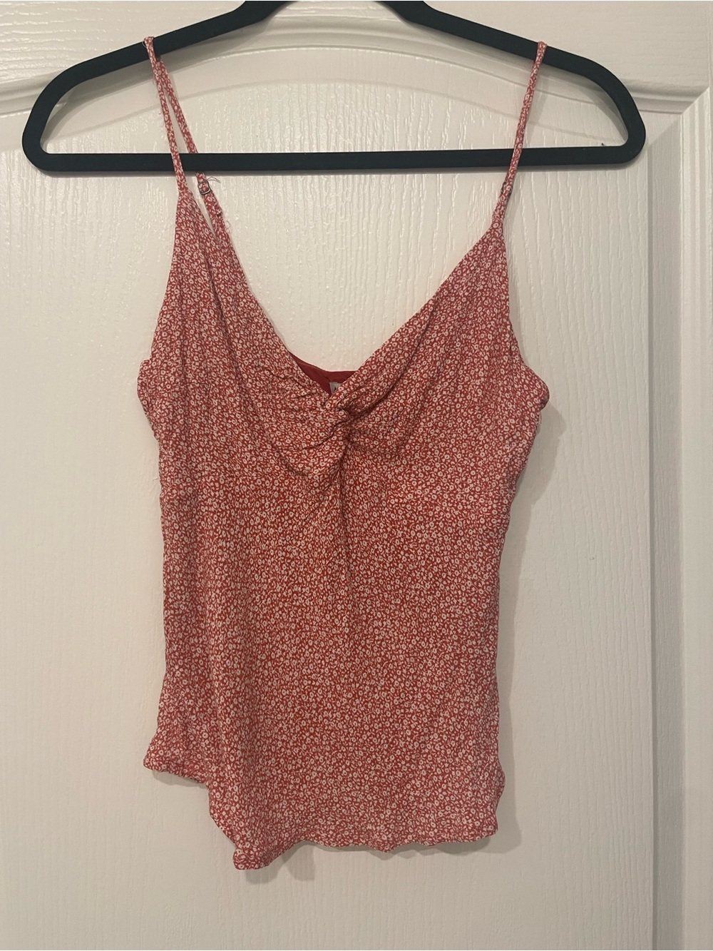 Abercrombie & Fitch Rust Red Micro Floral Twist Cami